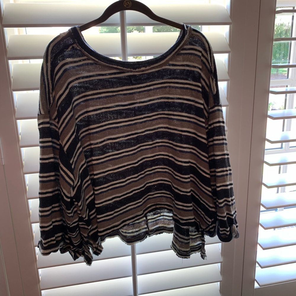 stripped blouse sweater